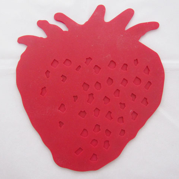 草莓型硅胶隔热垫